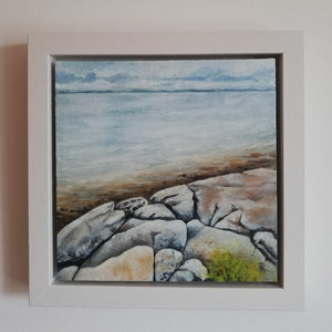 Galway Bay from The Flaggy Shore | 26cm x 26cm Framed