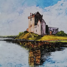 Load image into Gallery viewer, Dunguire Castle, Kinvara, Co Galway, archival print, ireland, irish tourism, Mary Roberts artist