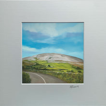 Load image into Gallery viewer, Framed artwork of a landscape with a road and green fields.