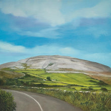Load image into Gallery viewer, Abbey Hill Co Clare, The Burren, 40 shades of Green, Irish Art, Irish art Prints