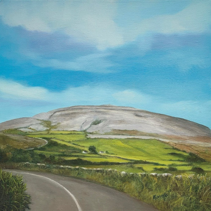 Abbey Hill Co Clare, The Burren, 40 shades of Green, Irish Art, Irish art Prints