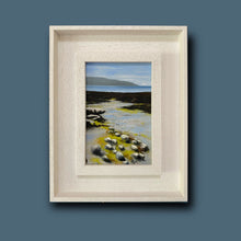 Load image into Gallery viewer, Costal scene, seaweed on rocks and blackhead in the distance 