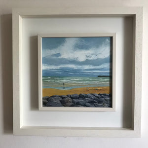 The Sea At Last | 36cm x 36cm Framed SOLD
