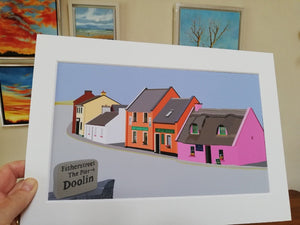 Doolin Co Clare, Irish Art, Digital Art, digital print, mary roberts artist