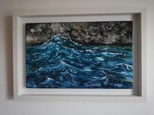sea, waves, art