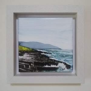 View from the Flaggy Shore | 21cm x 21cm Framed | Available from The Russell Gallery (SOLD)