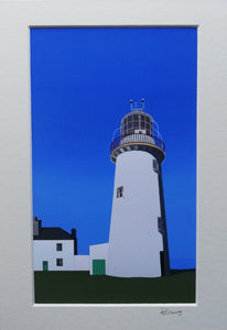 Loophead Lighthouse, Poulnabrone, Dolman, Co Clare, digital art print, irish art, mary roberts artist