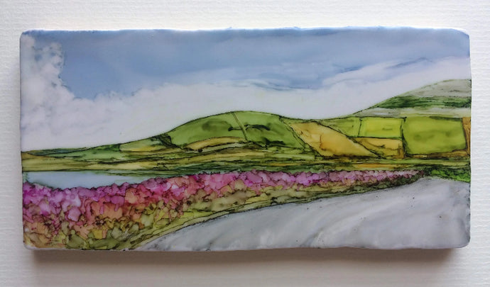 Original Irish Artwork. Alcohol Ink Paintings, West of Ireland, Burren, Wild Atlantic Way