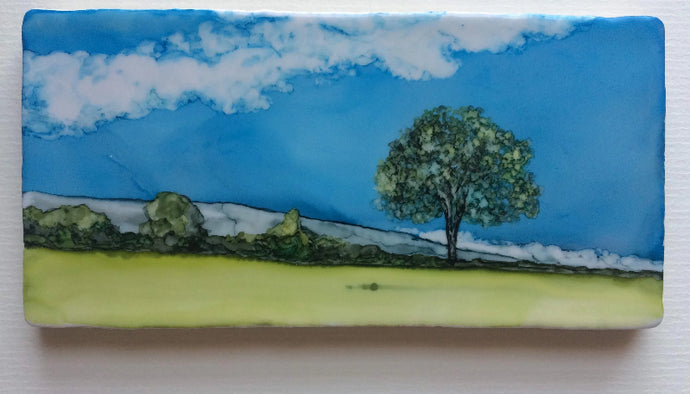 Original Irish Artwork, Alcohol Ink Paintings, West of Ireland, Wild Atlantic Way, hawthorn trees, fairy trees