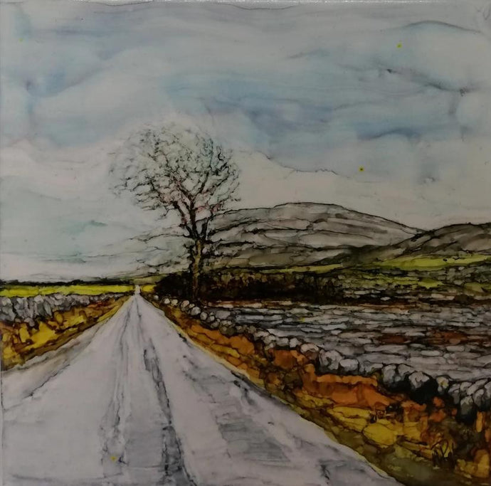 The New Line (25cm x 25cm Framed) SOLD